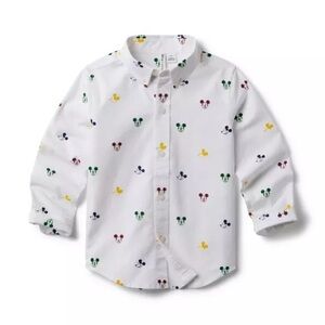 Janie and Jack Disney Mickey Mouse Oxford Shirt